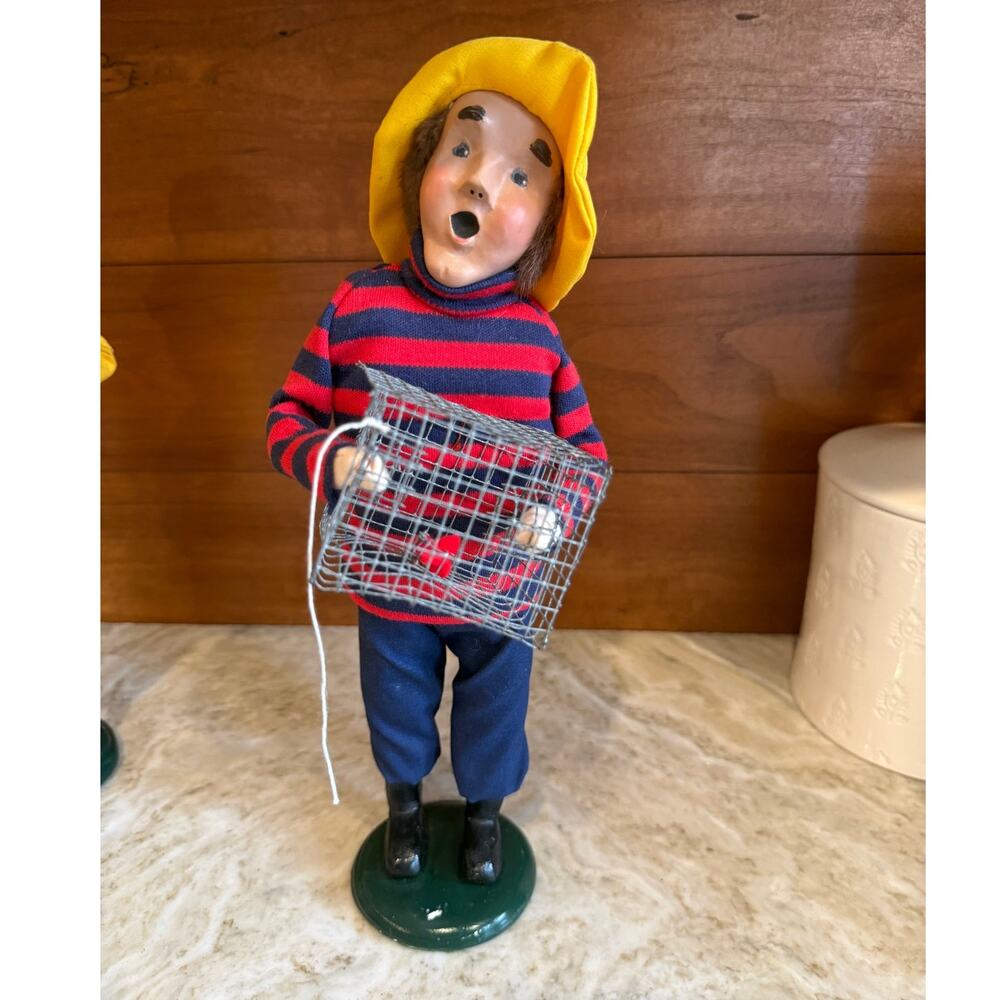 Byers Choice Caroler Crab Fisherman Seafaring Nautical Series 1999